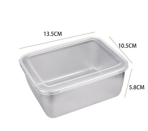 BowLift | Rectangular dinner plate in stainless steel