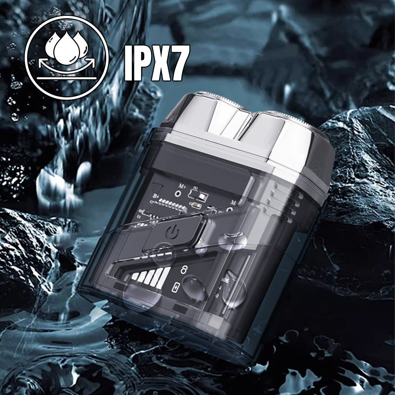 BowLift | Transparent mini electric shaver – IPX7 waterproof