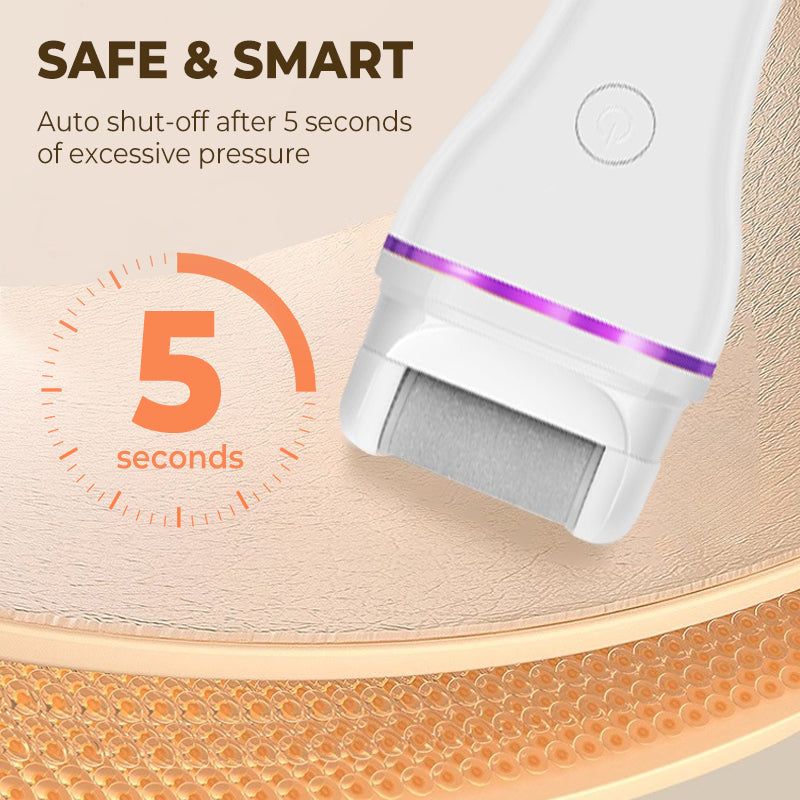 BowLift | 2-step wireless electric callus remover with 2 interchangeable heads