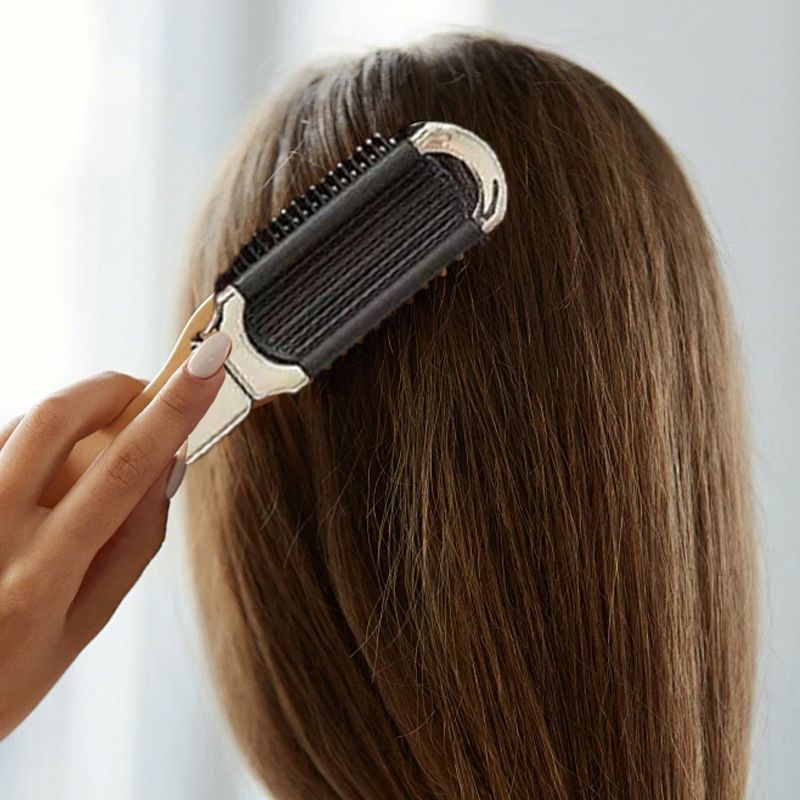 BowLift | Portable mini air cushion comb with removable mirror