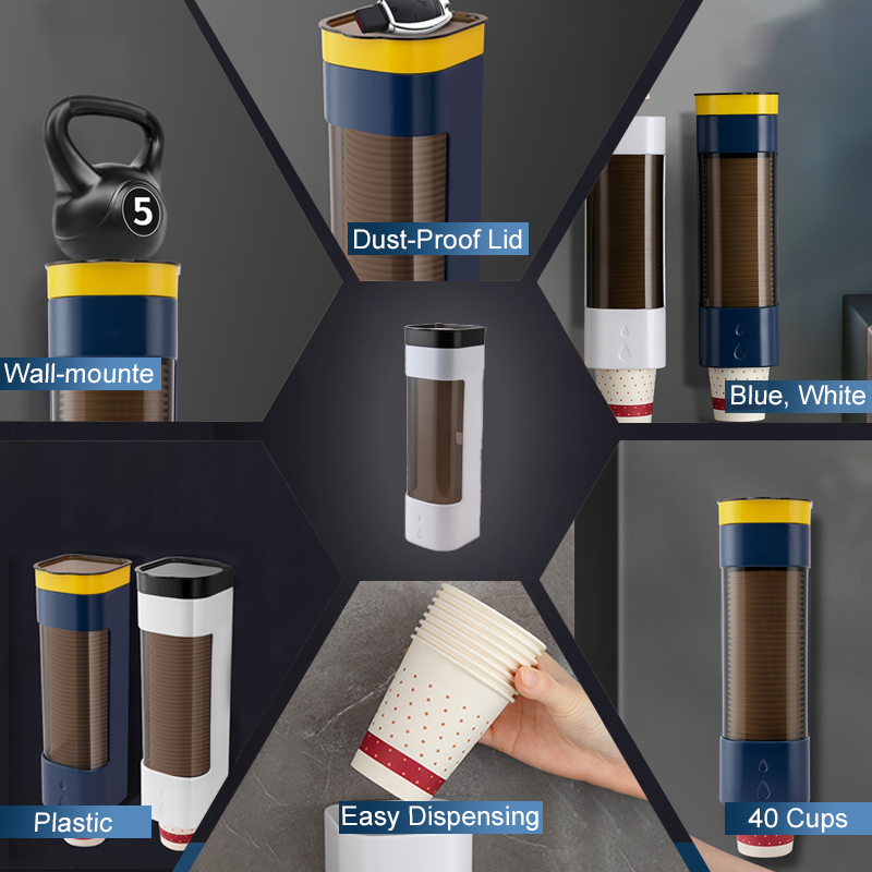 BowLift | Wall-mounted dispenser holder for disposable cups