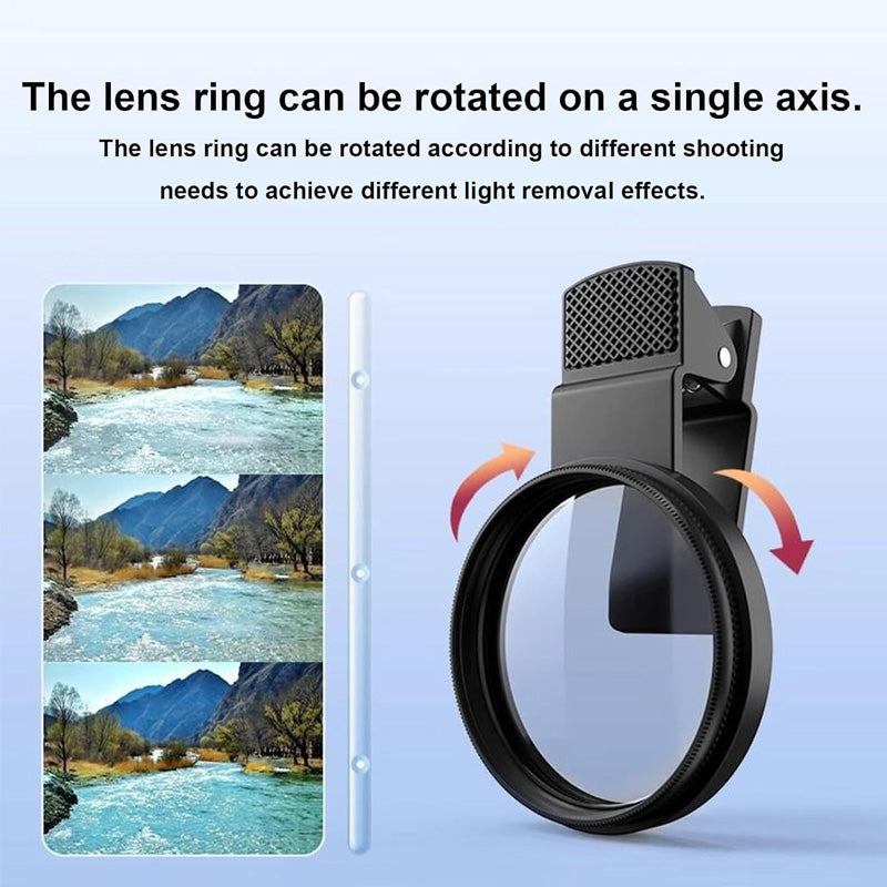 BowLift | Ultrathin circular polarizing filter with clamp