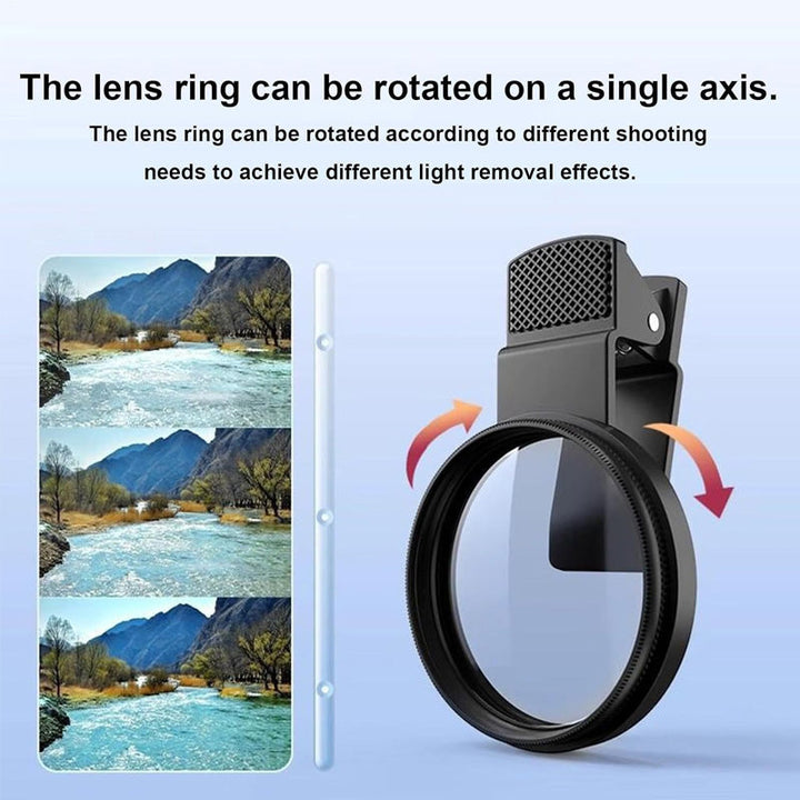 BowLift | Ultrathin circular polarizing filter with clamp