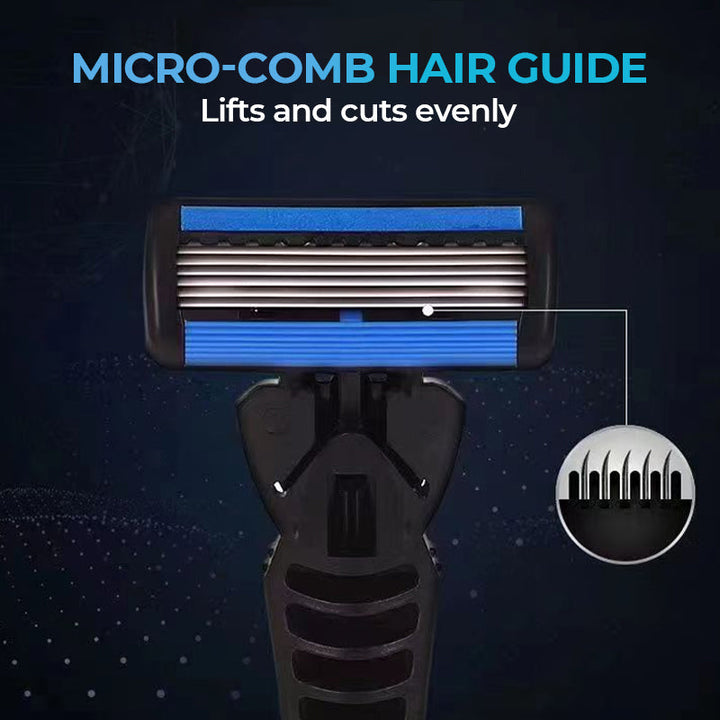 BowLift | 6-blade razor with single snap-in head