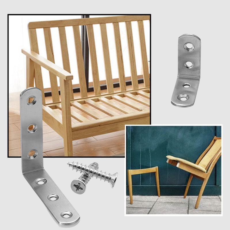 BowLift | 4-pack with corner brackets in stainless steel - includes 30 screws