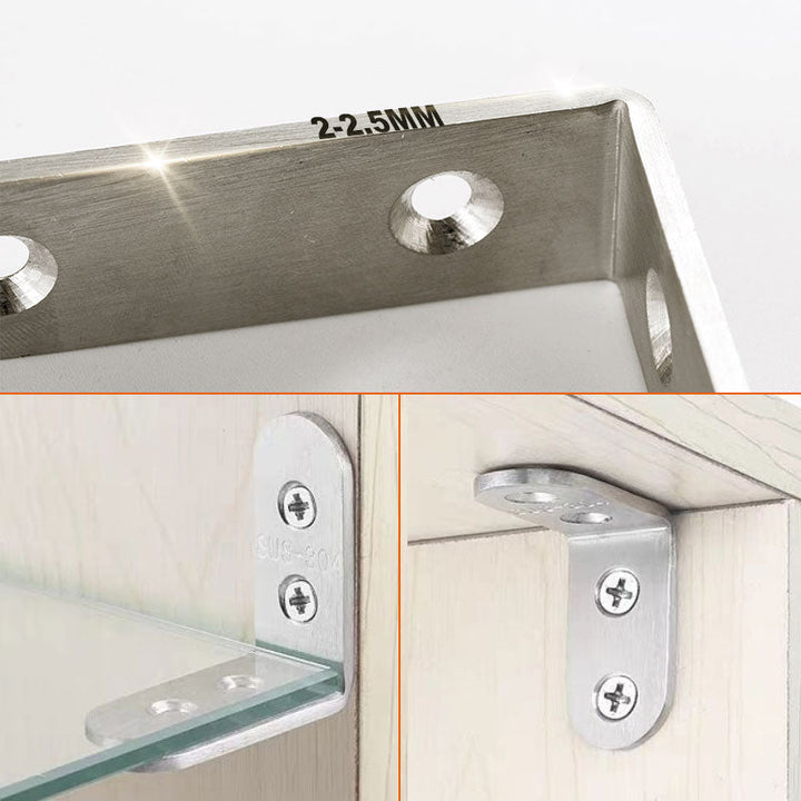 BowLift | 4-pack with corner brackets in stainless steel - includes 30 screws