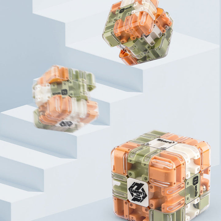 3D labyrinth cube with metal ball | Bowlift