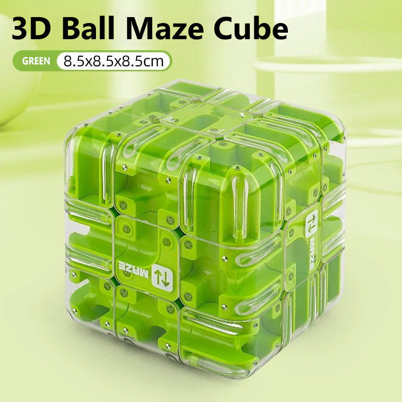 3D labyrinth cube with metal ball | Bowlift