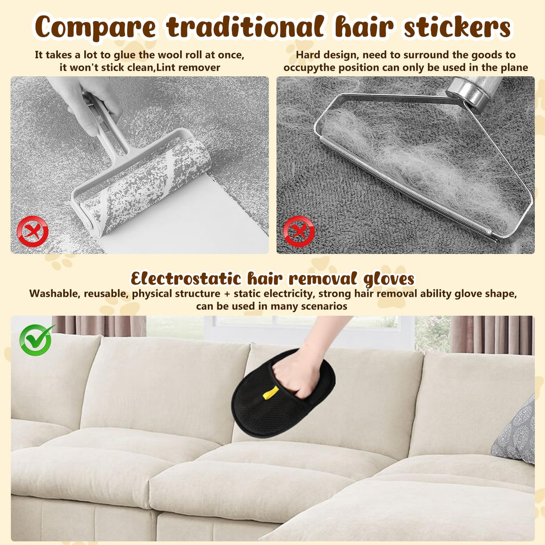 BowLift | Electrostatic gloves for removing pet hair
