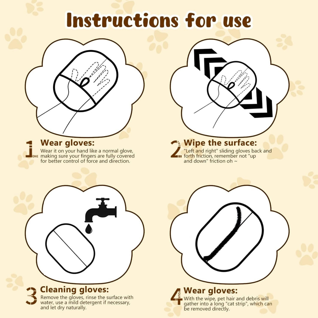 BowLift | Electrostatic gloves for removing pet hair