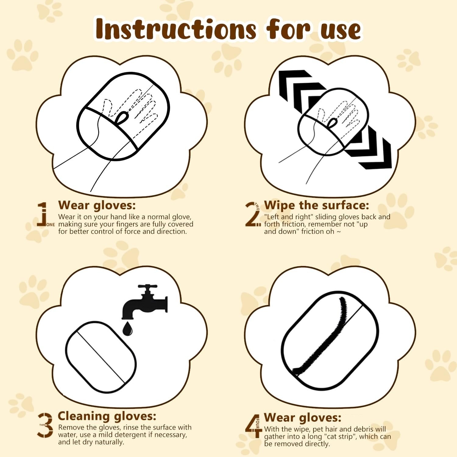 BowLift | Electrostatic gloves for removing pet hair