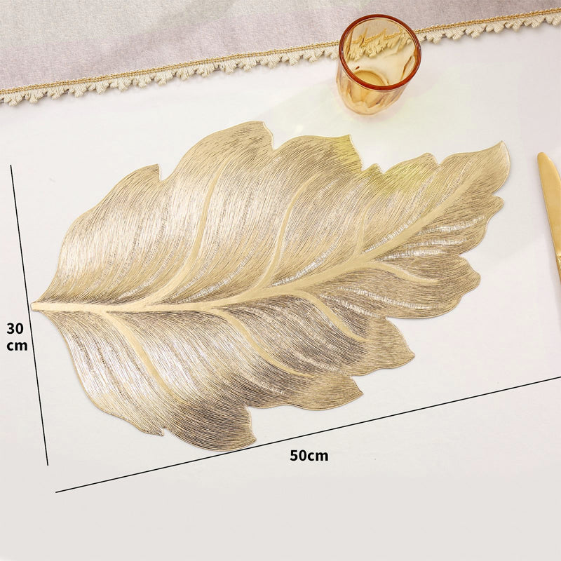 BowLift | Gold Leaf Luxury Placemat – 3D Elegant Table Mat made of PVC