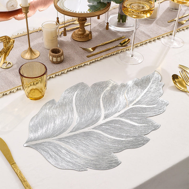 Gold Leaf Luxury Placemat – 3D Elegant Table Mat made of PVC | Bowlift