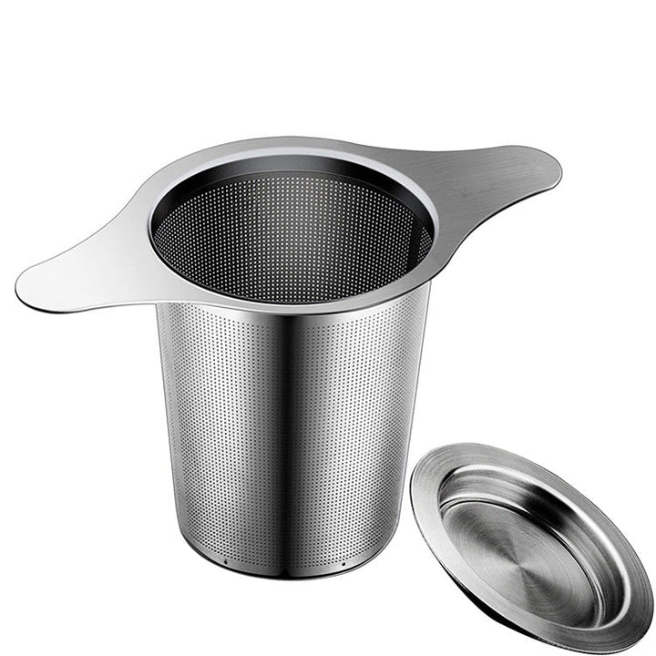 BowLift | Stainless steel tea filter with double handles and lid