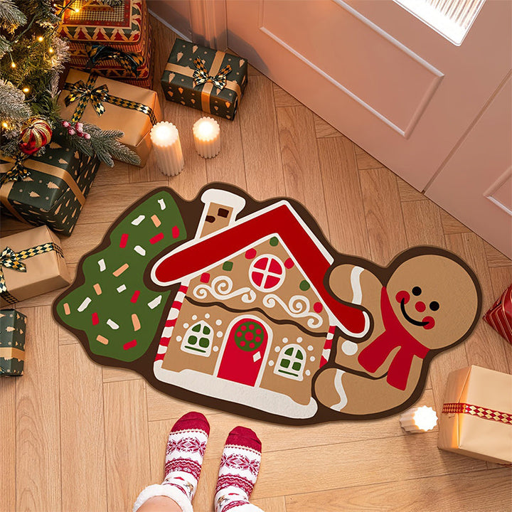BowLift | ChristmasGinger Door Mat Luxury – Absorbent non-slip Christmas door mats