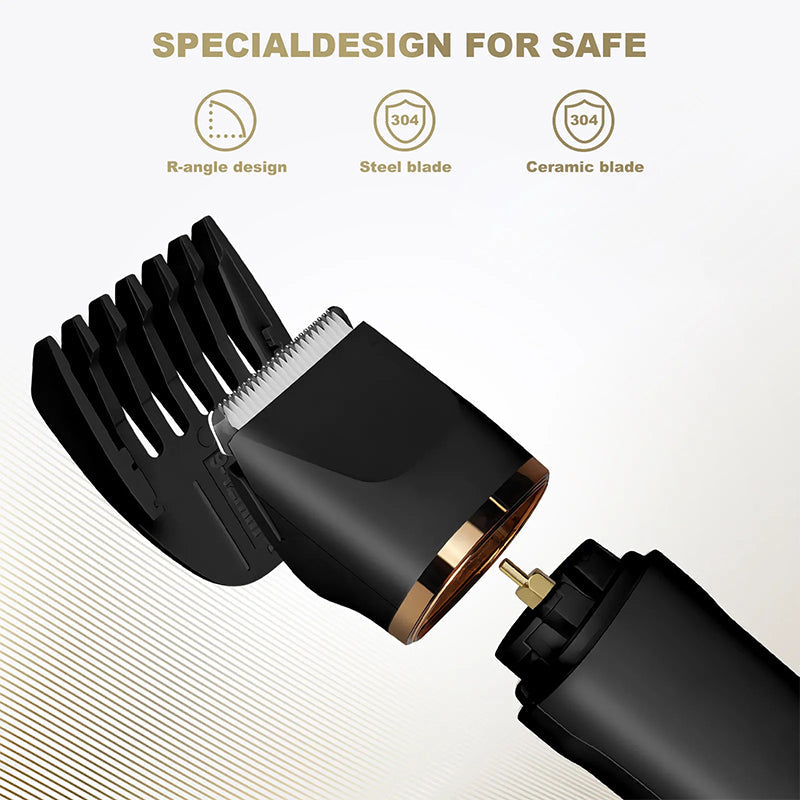3-in-1 Electric Beard Trimmer with Charging Station | Bowlift