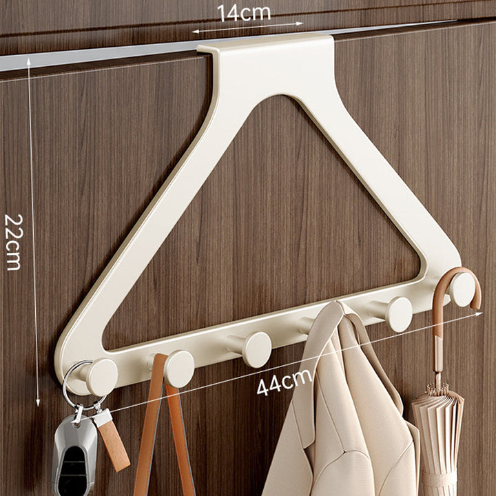 ClariHold Door Hook Rack — More space and organization, completely without drilling stress or door damage | Bowlift