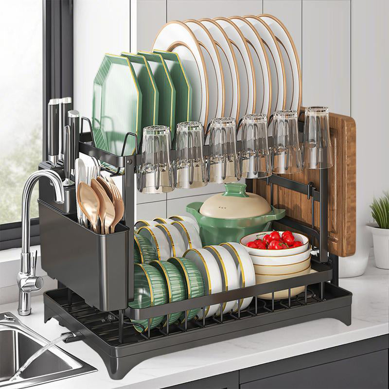 Premium 2-layer dish rack for the kitchen | Bowlift