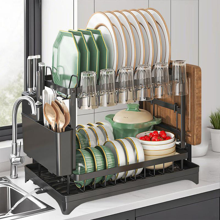 Premium 2-layer dish rack for the kitchen | Bowlift
