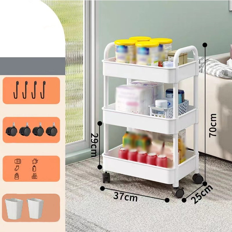 Mobile Kitchen Shelf Organizer with Wheels | Bowlift