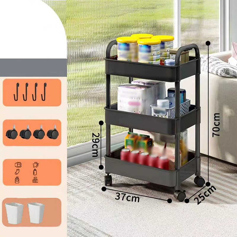 Mobile Kitchen Shelf Organizer with Wheels | Bowlift