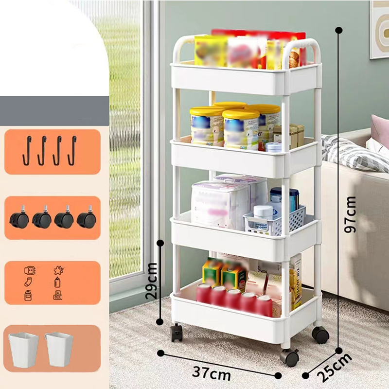 Mobile Kitchen Shelf Organizer with Wheels | Bowlift
