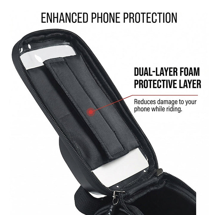 Bike frame bag with phone holder waterproof | Bowlift