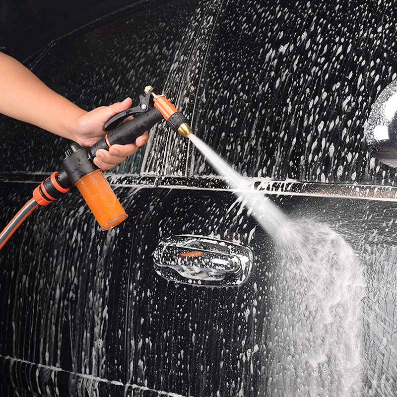 High-pressure garden hose nozzle made of metal | Bowlift