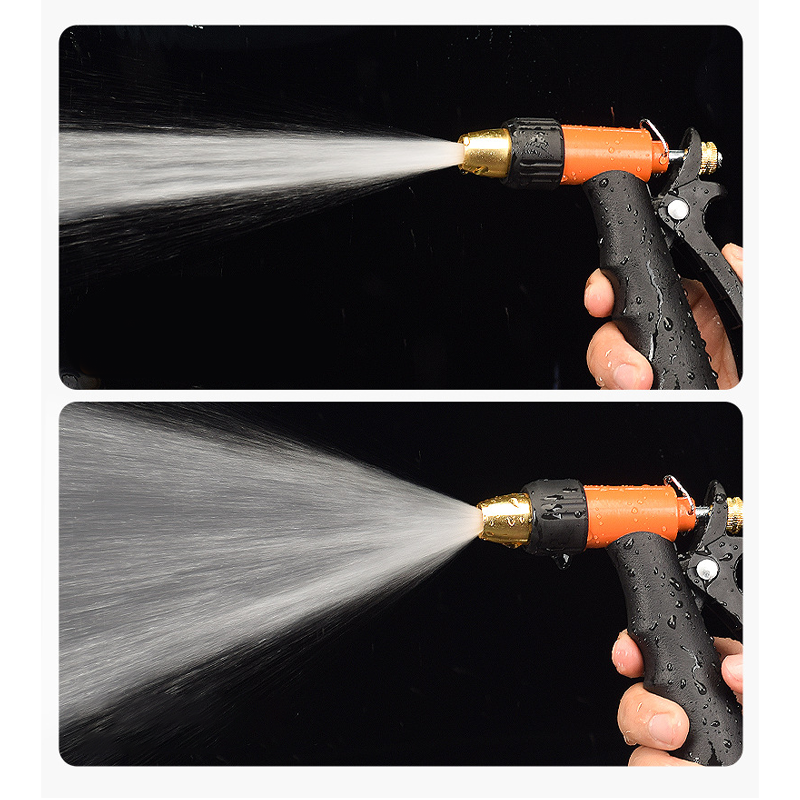High-pressure garden hose nozzle made of metal | Bowlift