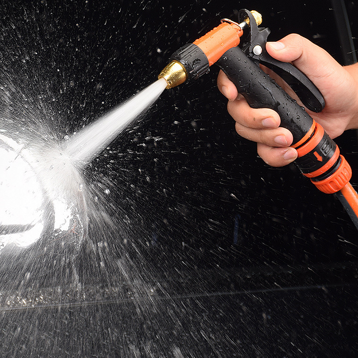 High-pressure garden hose nozzle made of metal | Bowlift