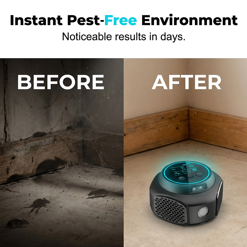 Ultrasonic Pest Repeller with Touch Display | Bowlift