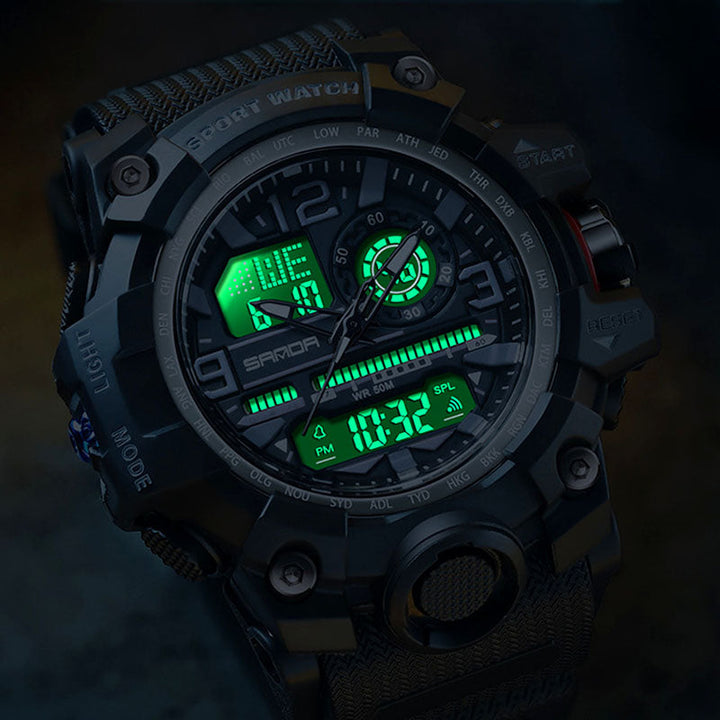 Men's multifunctional watch with luminous display & water protection | Bowlift