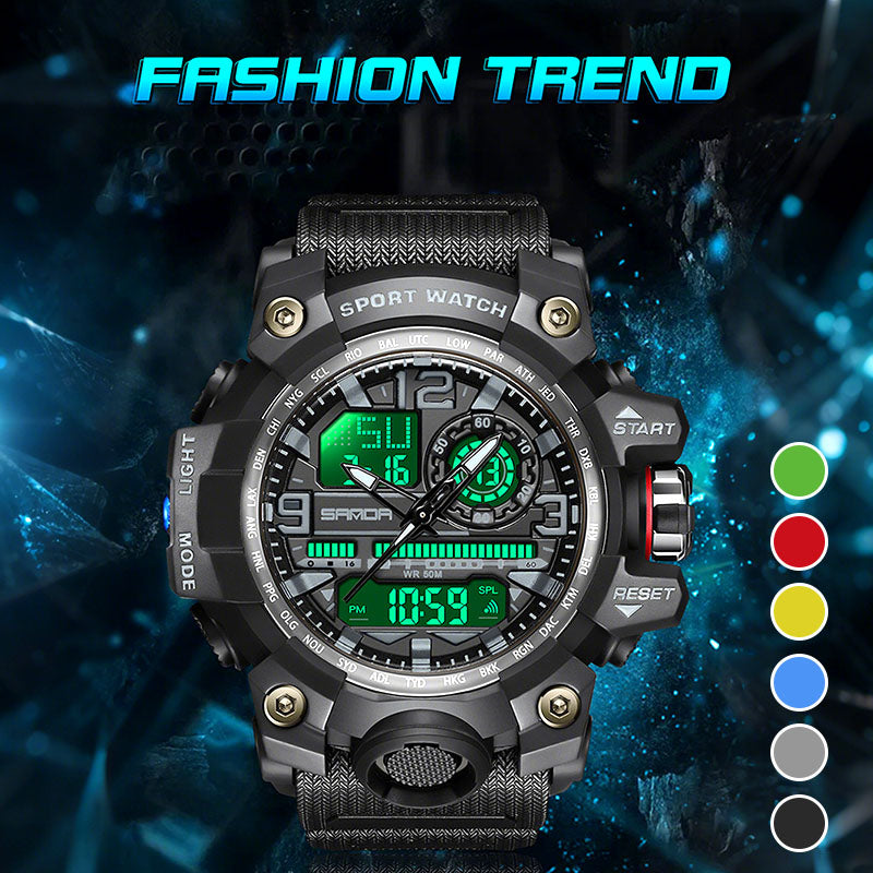 Men's multifunctional watch with luminous display & water protection | Bowlift