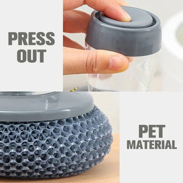 Kitchen soap dispenser with hand brush | Bowlift