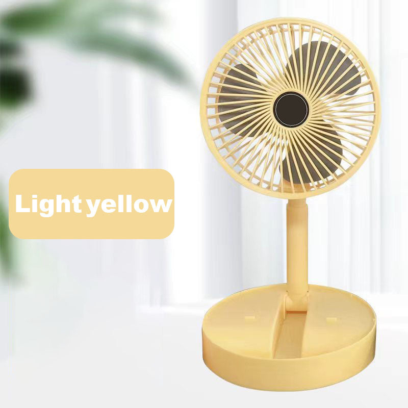 Rechargeable, foldable USB telescope fan – quiet, 180° adjustable, 4 speed levels, portable ✨ | Bowlift