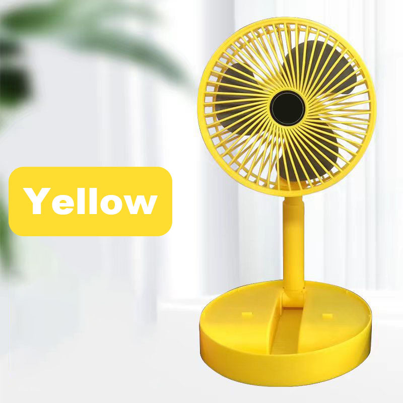 Rechargeable, foldable USB telescope fan – quiet, 180° adjustable, 4 speed levels, portable ✨ | Bowlift