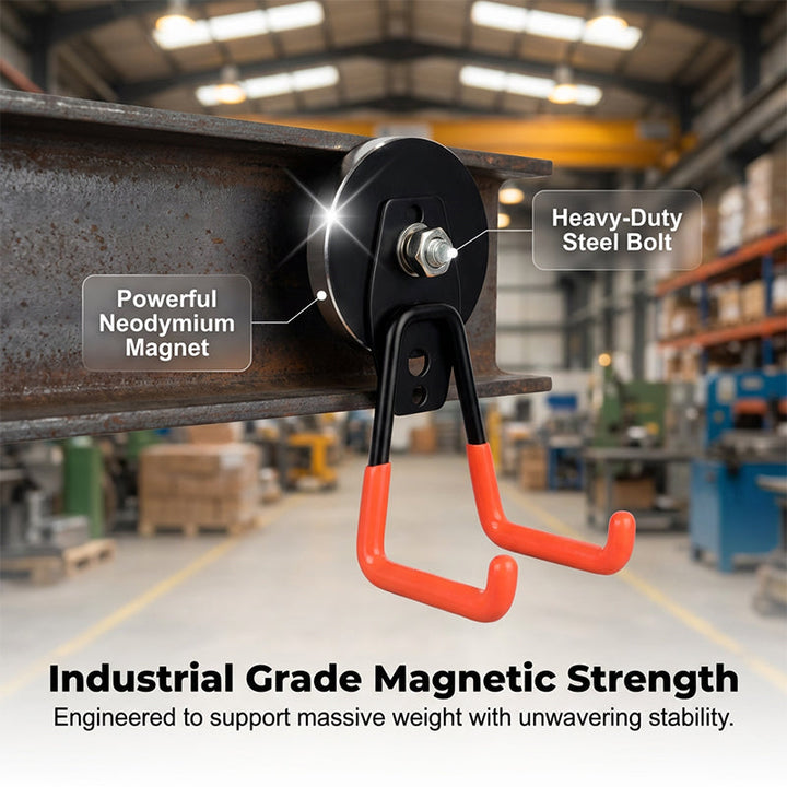 Magnetic double hook for tool storage | Bowlift