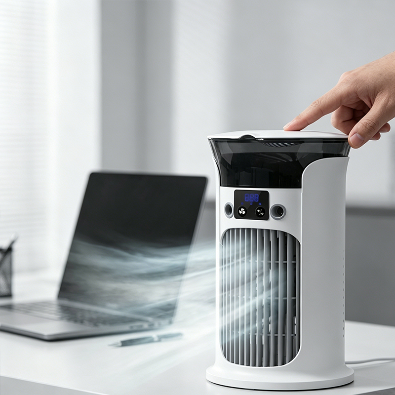 3-in-1 Desktop Air Cooler Fan | Bowlift