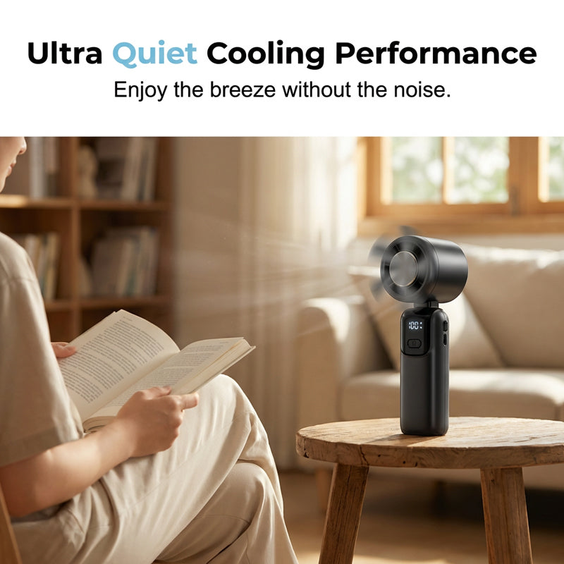 Portable High-Speed Handheld Fan with Ice Cooler | Bowlift