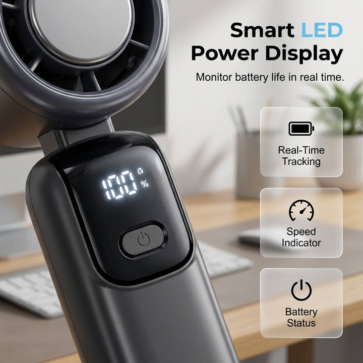 Portable High-Speed Handheld Fan with Ice Cooler | Bowlift
