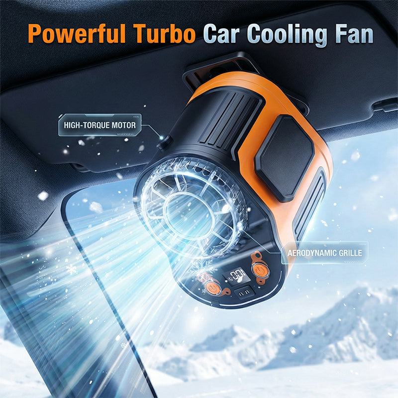 Portable Car Clip On Fan with LED Display | Bowlift