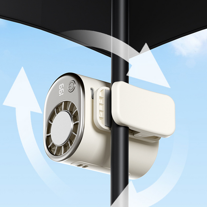 Portable Semiconductor Cooling Fan with Clip | Bowlift