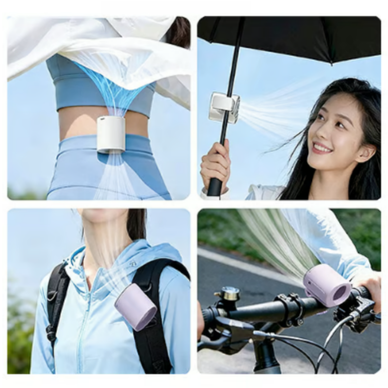 Portable Semiconductor Cooling Fan with Clip | Bowlift