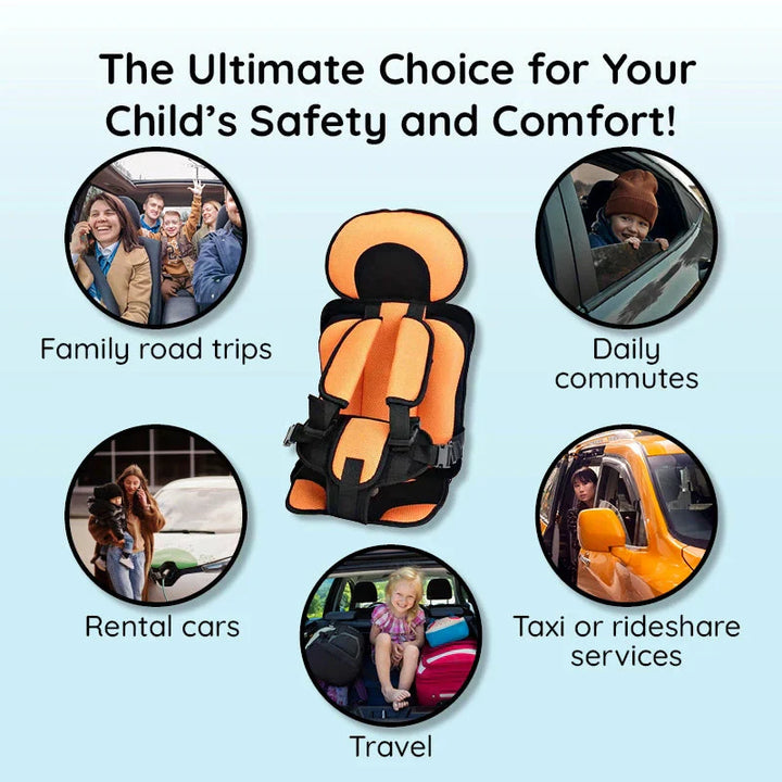 BowLift | Travel Car Seat Portable Toddler Booster Safety Compact Harness Foldable