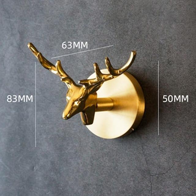 BowLift | Gold Brass Wall Hooks – Handmade Animal Designs for Stylish Wall Decoration