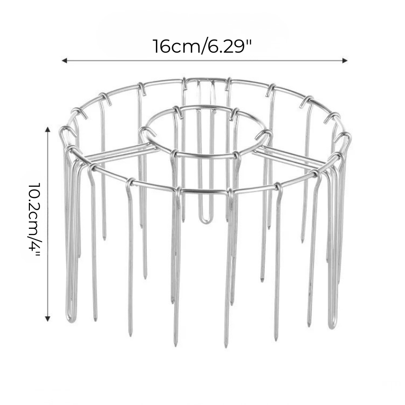 Stainless Steel Air Fryer Kebab Rack Vertical Hanging Skewer Grill | Bowlift