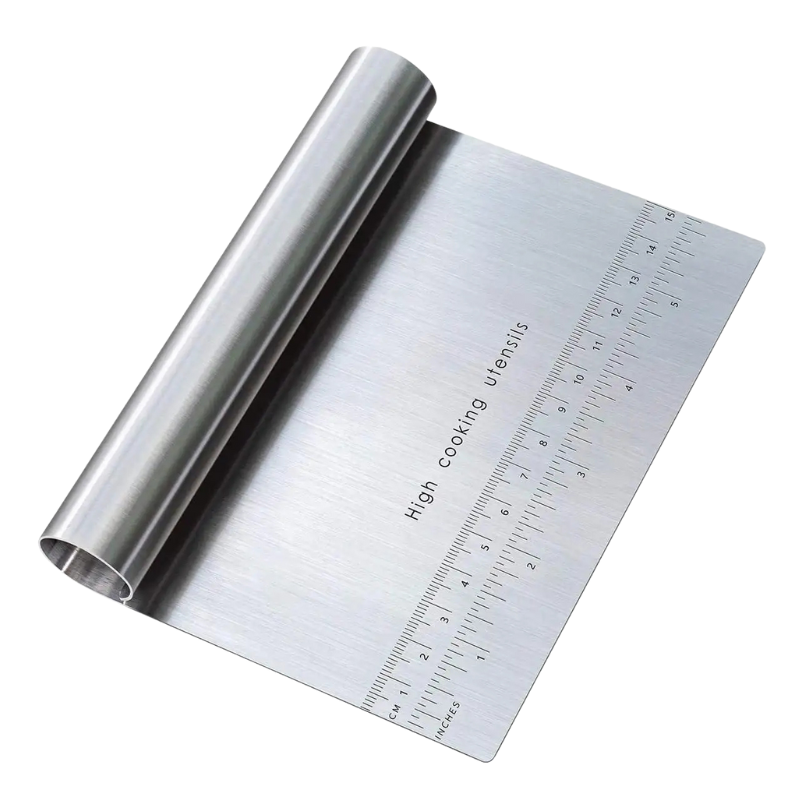 Stainless Steel Cake Scraper Dough Cutter Pastry Spatula Baking Tool | Bowlift