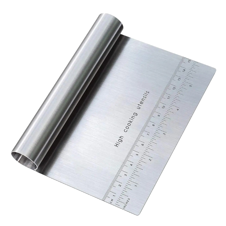 Stainless Steel Cake Scraper Dough Cutter Pastry Spatula Baking Tool | Bowlift