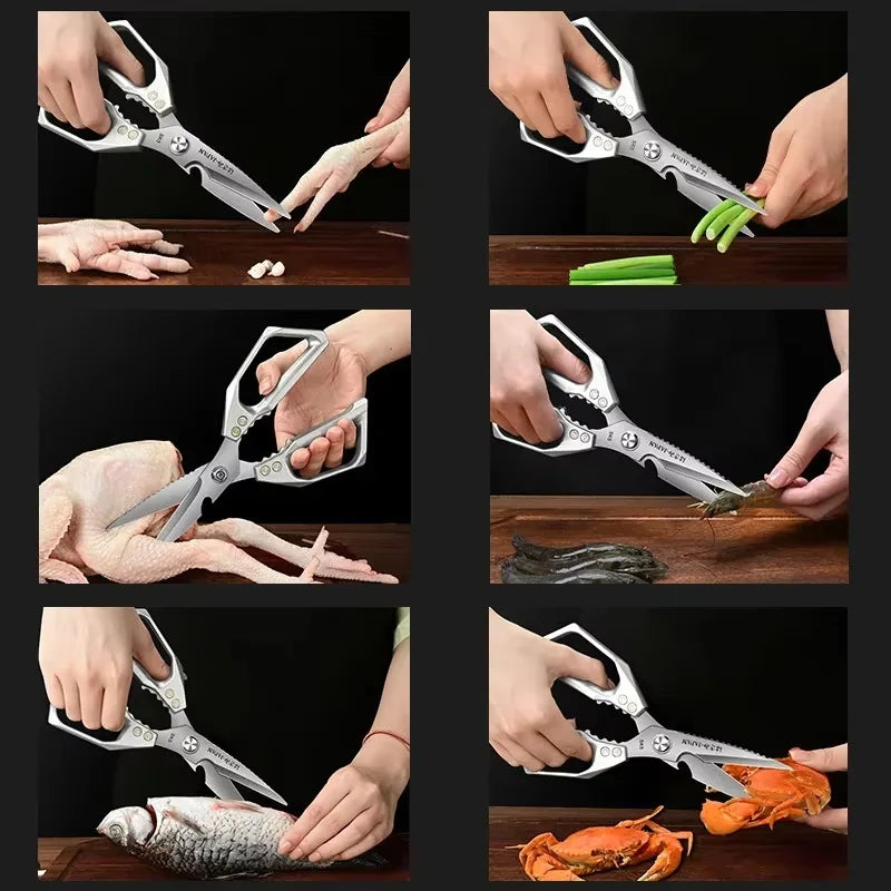 Stainless Steel Chicken Bone Scissors Multifunction Kitchen Food Shears | Bowlift