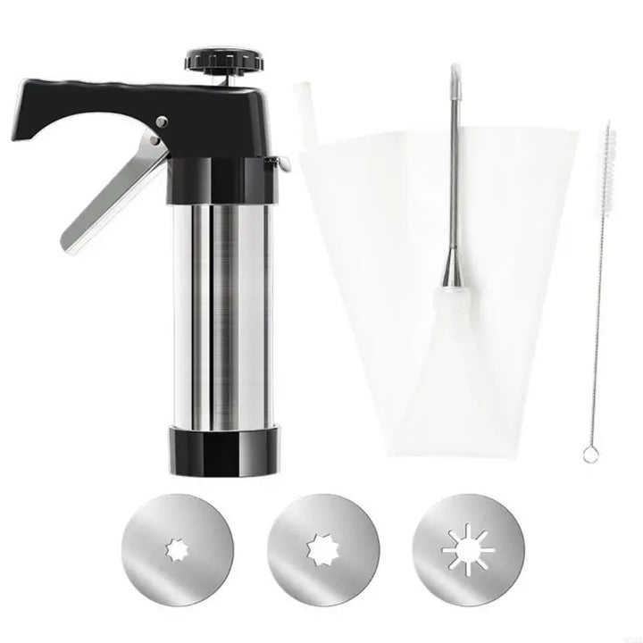 Stainless Steel Churro Maker Cookie Press and Cake Decorating Tool | Bowlift